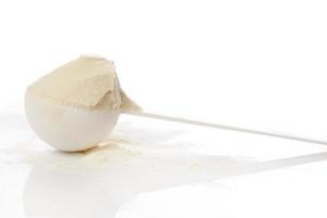 proteine del siero di latte in polvere foto