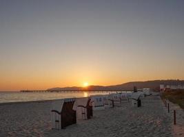 la spiaggia di Binz al mar baltico foto