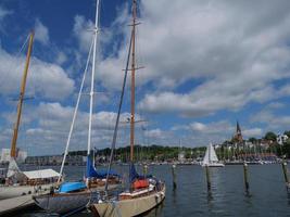 la città di Flensburg sul Mar Baltico foto