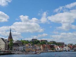 la città di Flensburg sul Mar Baltico foto