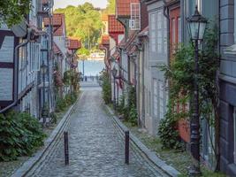 la città di Flensburg sul Mar Baltico foto