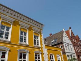 la città di Husum al mare del nord foto