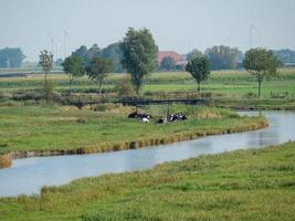 il villaggio di ditzum sul fiume ems foto