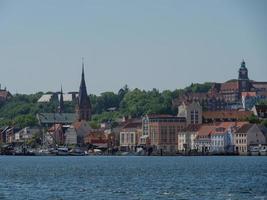 la città di Flensburg sul Mar Baltico foto