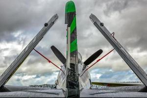 goodwood, west sussex, regno unito, 2012. douglas skyraider parcheggiato foto