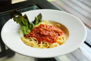 salsa di pomodoro spaghetti foto