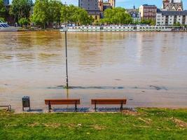 alluvione principale del fiume hdr a francoforte sul meno foto