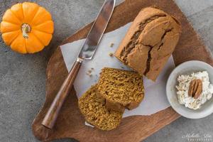 pane di zucca in miniatura foto