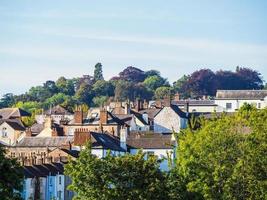 hdr tipico tetto della città britannica foto