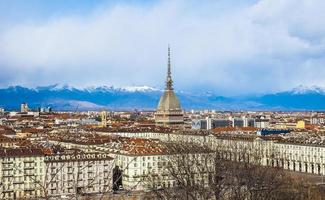 hdr vista aerea di torino foto