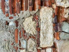 vecchio muro di mattoni sfondo. struttura del muro di mattoni foto