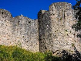 hdr rovine del castello di chepstow a chepstow foto