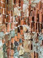 vecchio muro di mattoni sfondo. struttura del muro di mattoni foto