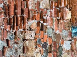 vecchio muro di mattoni sfondo. struttura del muro di mattoni foto