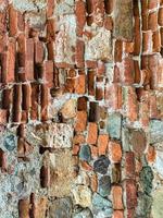 vecchio muro di mattoni sfondo. struttura del muro di mattoni foto