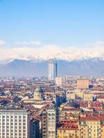 hdr vista aerea di torino foto