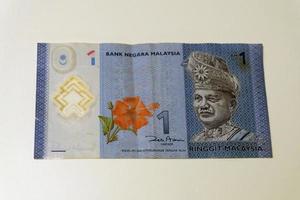 ringgit malese. fattura della banca malese foto