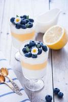 dessert di mirtilli al limone