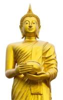buddha che tiene una ciotola d'oro foto
