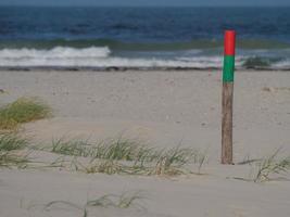 la spiaggia dell'isola di juist in germania foto