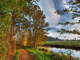 il piccolo fiume aa vicino a Borken foto