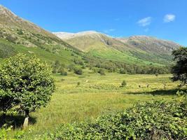 una vista degli altopiani scozzesi vicino a ben nevis foto