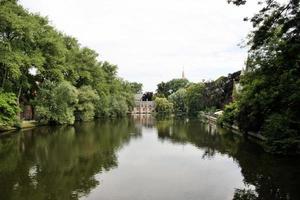 una veduta di Bruges in Belgio foto