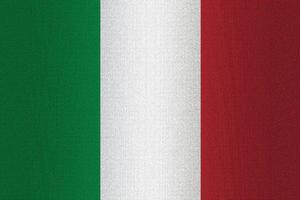bandiera d'italia su pietra foto
