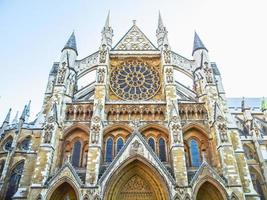 hdr chiesa dell'abbazia di westminster a londra foto