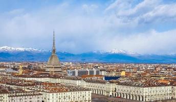 hdr vista aerea di torino foto