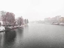 hdr fiume po, torino foto