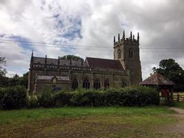 Shrewsbury nello Shropshire nel Regno Unito nel marzo 2021. Una vista della chiesa sul campo di battaglia vicino a Shrewsbury foto