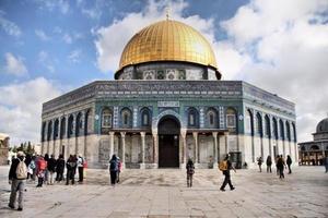 Gerusalemme in Israele nel maggio 2019. una vista della cupola della roccia foto