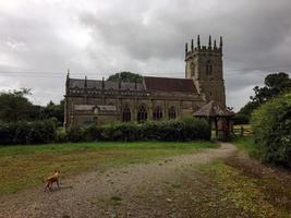 Shrewsbury nello Shropshire nel Regno Unito nel marzo 2021. Una vista della chiesa sul campo di battaglia vicino a Shrewsbury foto