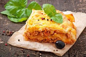 lasagne classiche con ragù alla bolognese foto