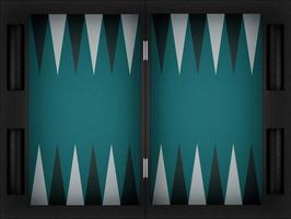 tabellone da gioco del backgammon. rendering 3d foto