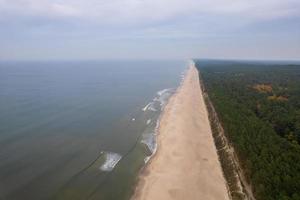 veduta aerea della linea costiera polacca foto