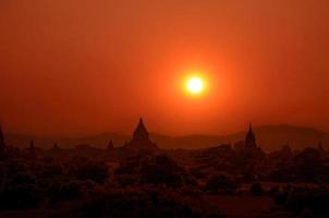 Bagan nel tramonto.