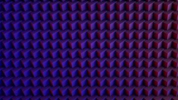 sfondo digitale astratto pazzo di cubi 3d. viola e rosa. rendering 3D. foto