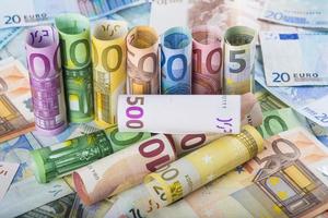 sfondo di denaro europeo foto