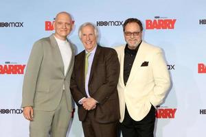 los angeles, 18 aprile - anthony carrigan, henry winkler, stephen root al barry stagione 3 hbo premiere screening al rolling green il 18 aprile 2022 a los angeles, ca foto