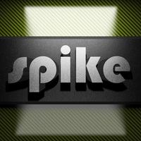 spike parola di ferro sul carbonio foto