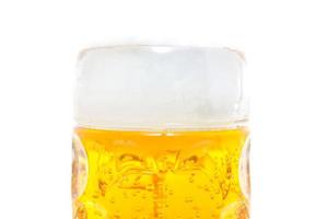 tipico boccale di birra bavarese foto