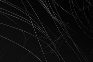 cavo per computer nero isolato su sfondo scuro. volume di movimento realistico cavi elettrici confusione mesh rendering 3d foto