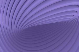 sfondo decorativo contorto volume viola in linee di volume di movimento. illustrazione 3d astratta foto