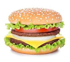 hamburger isolato su sfondo bianco