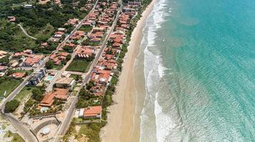 veduta aerea di una bellissima spiaggia foto