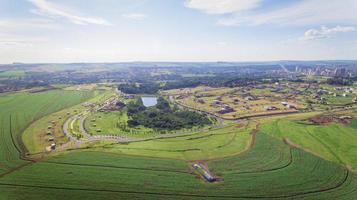 immagine aerea del quartiere olhos dagua a ribeirao preto foto