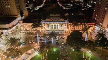 san paolo, brasile, settembre 2019 - veduta aerea di notte foto