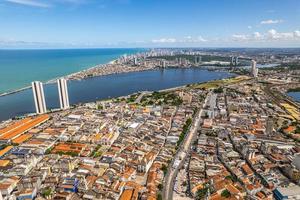 veduta aerea di recife, capitale del pernambuco, brasile. foto